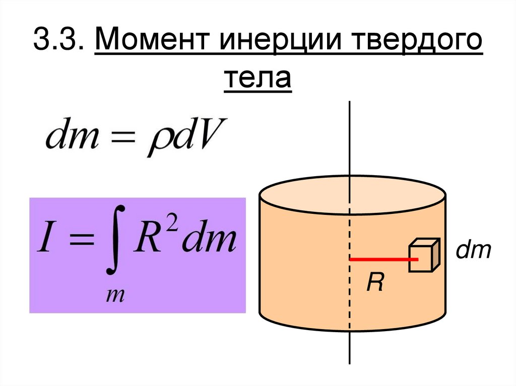3.3. Момент инерции твердого тела