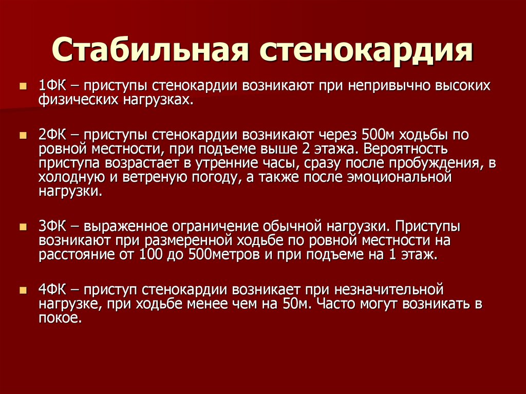 Стабильная стенокардия