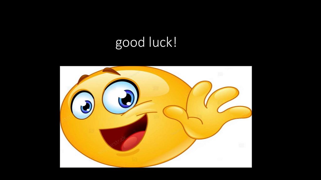 good luck!
