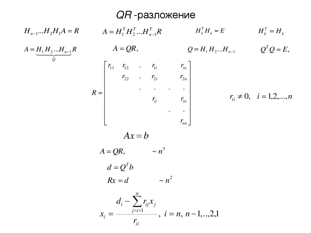 QR -разложение