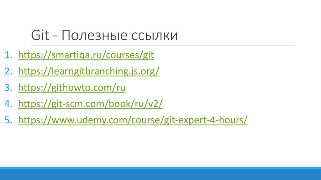Git - Полезные ссылки