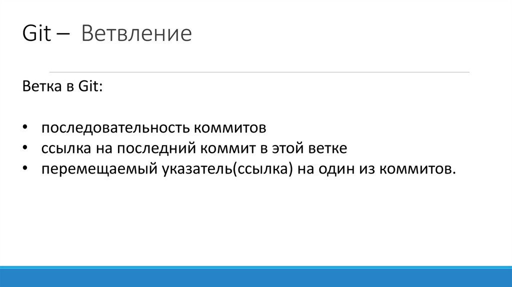 Git – Ветвление