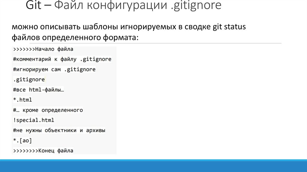 Git – Файл конфигурации .gitignore