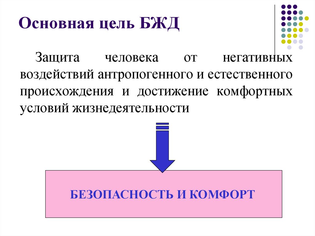 Основная цель БЖД