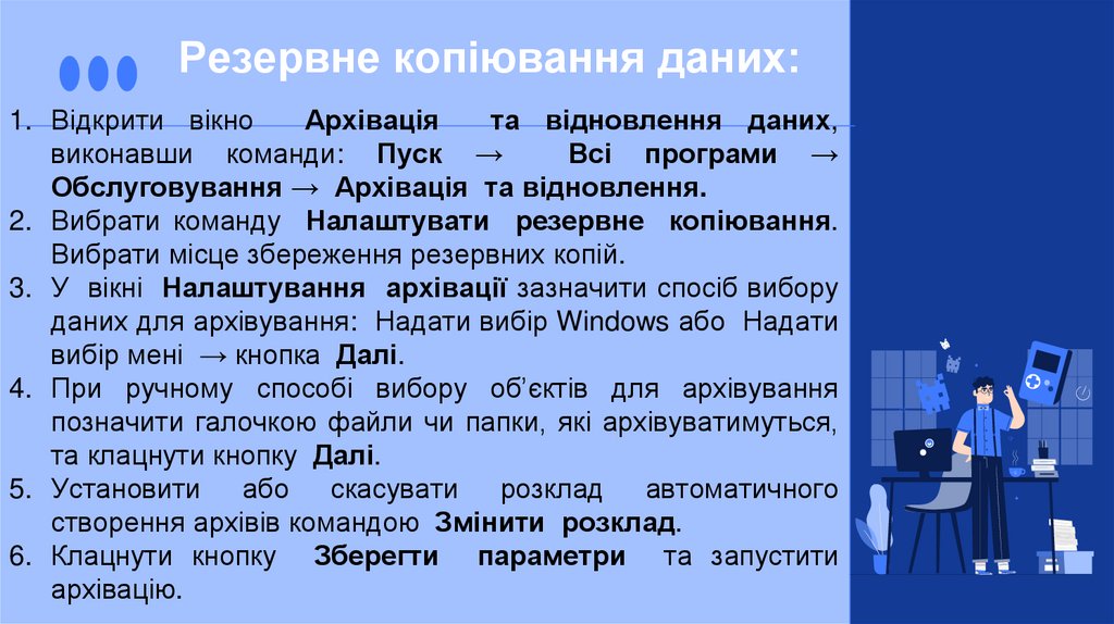 Резервне копіювання даних: