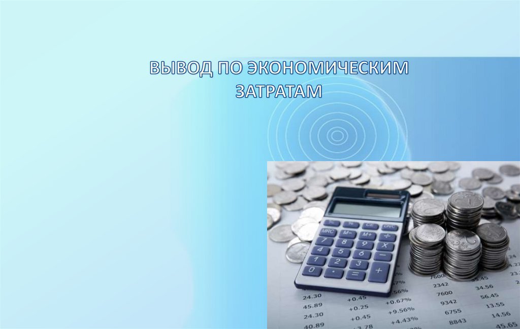 ВЫВОД ПО ЭКОНОМИЧЕСКИМ ЗАТРАТАМ