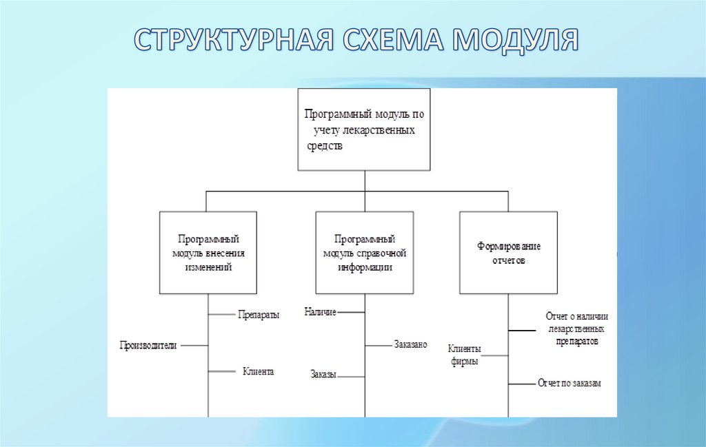 СТРУКТУРНАЯ СХЕМА МОДУЛЯ