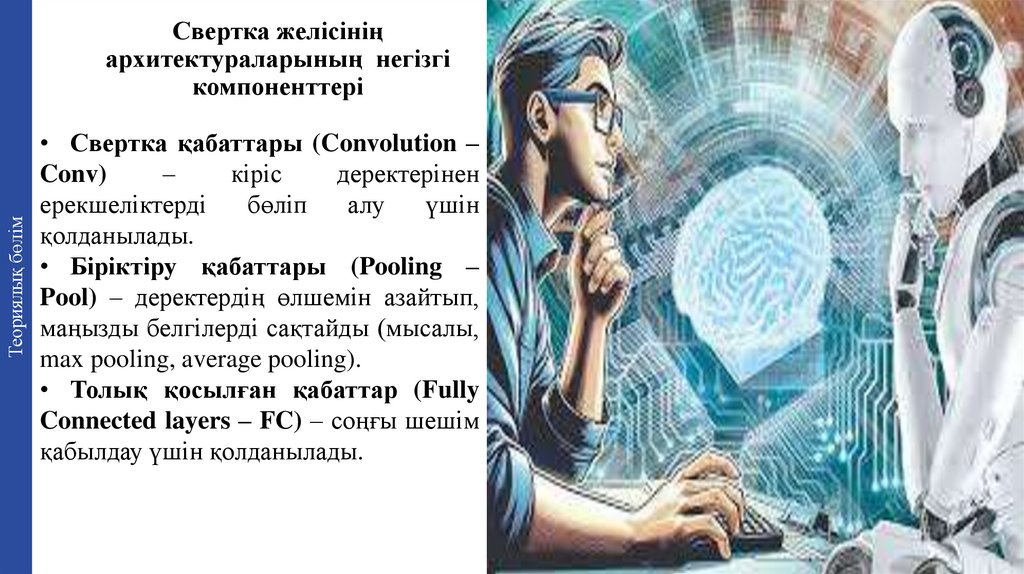 Свертка желісінің архитектураларының негізгі компоненттері