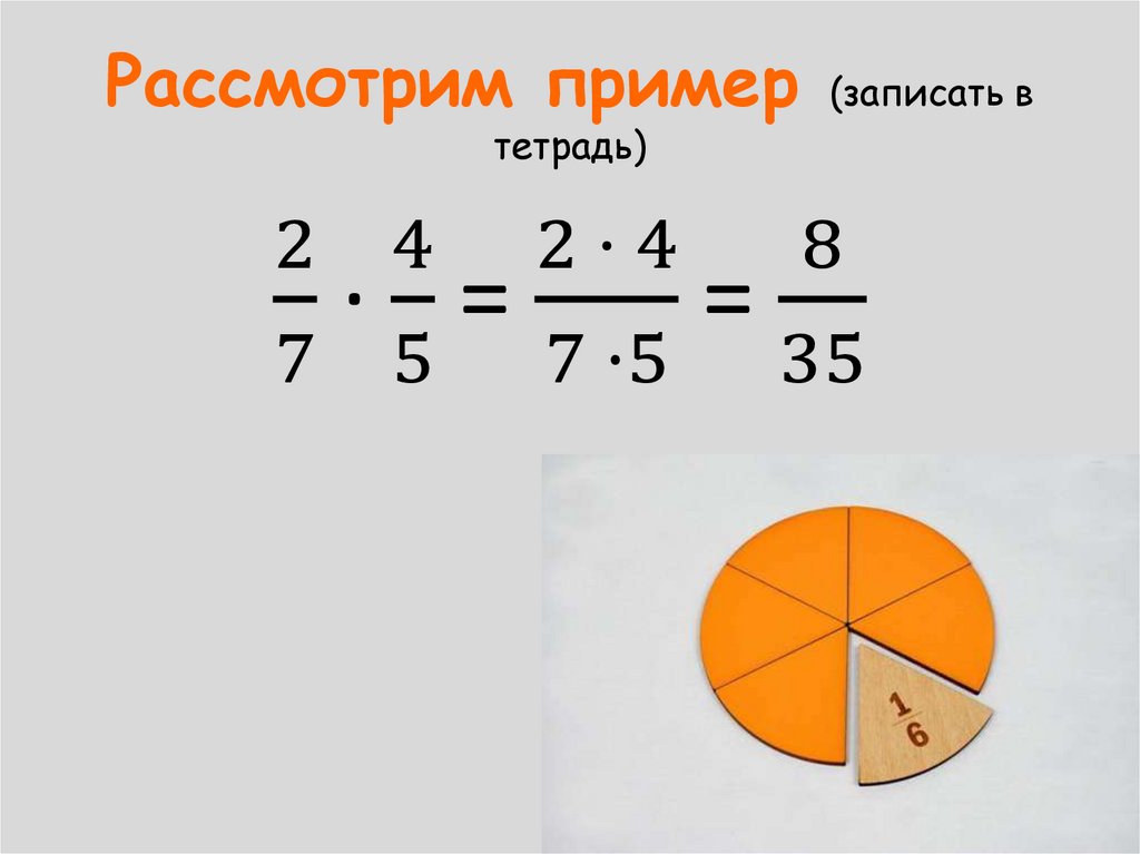 Рассмотрим пример (записать в тетрадь)