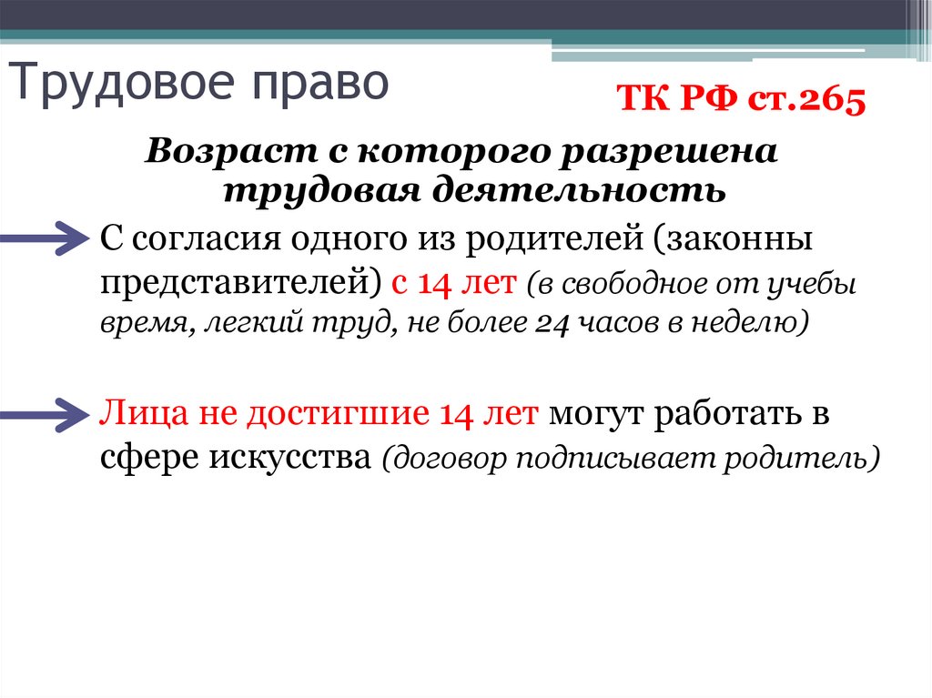 Трудовое право