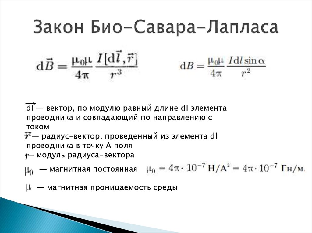 Закон Био-Савара-Лапласа