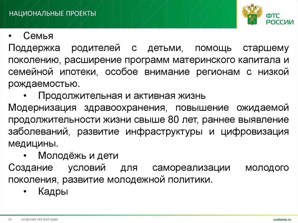 Национальные проекты