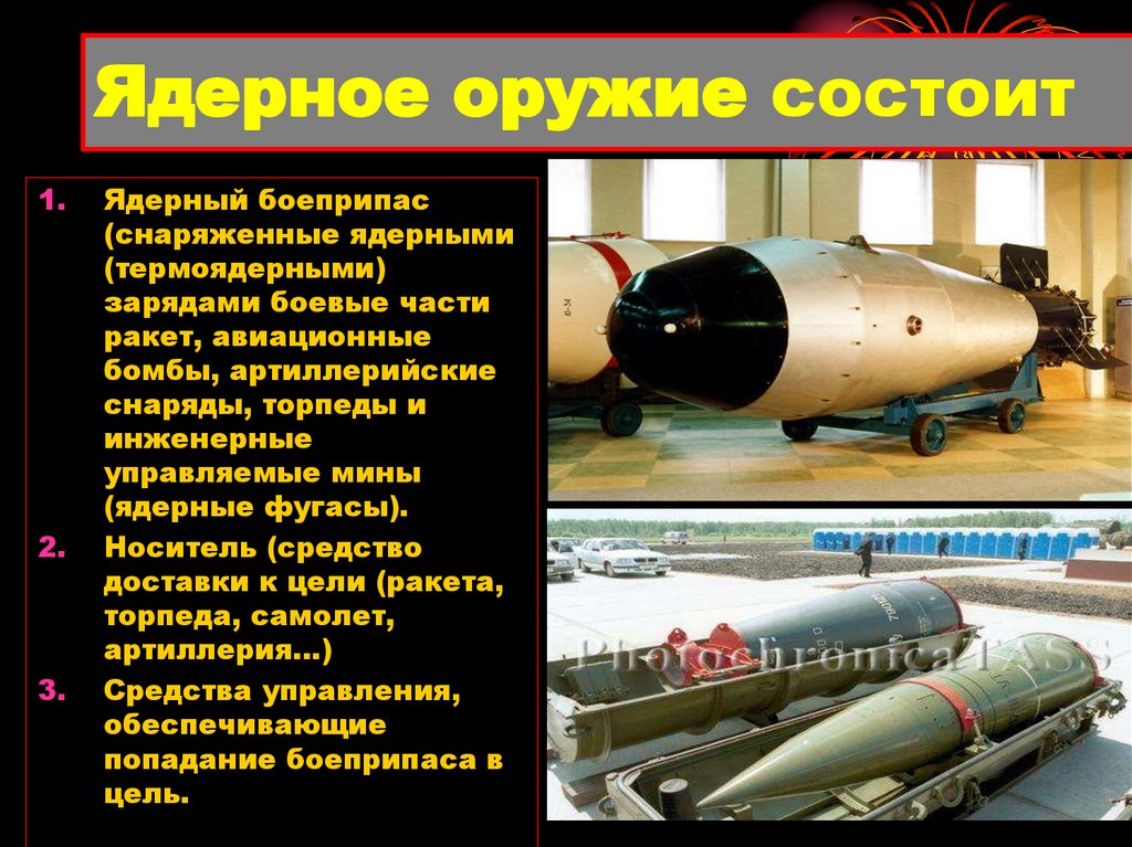 Ядерное оружие состоит