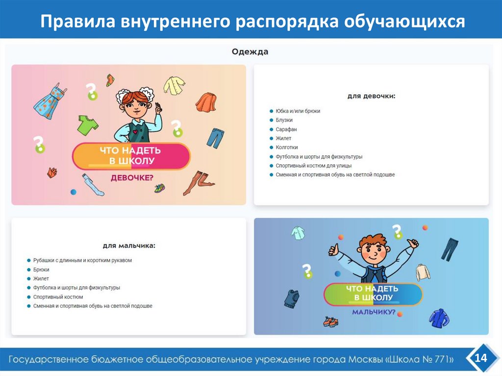 Правила внутреннего распорядка обучающихся