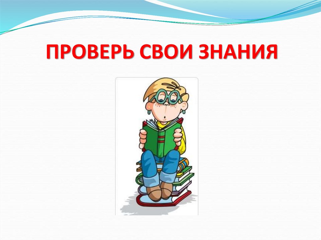 ПРОВЕРЬ СВОИ ЗНАНИЯ