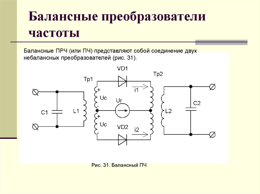 Балансные преобразователи частоты