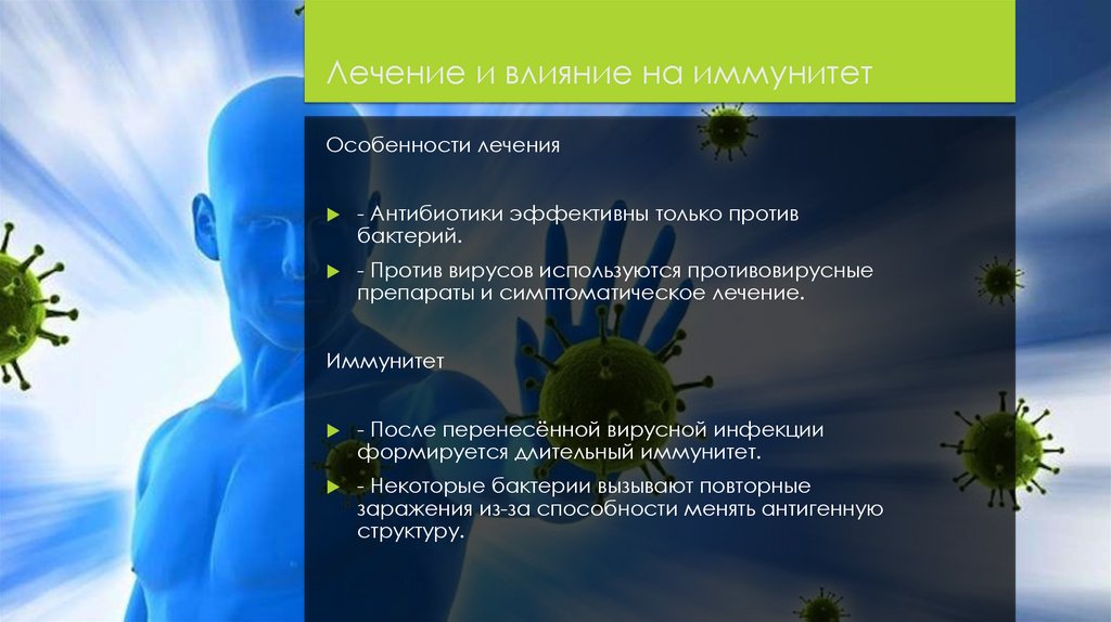 Лечение и влияние на иммунитет