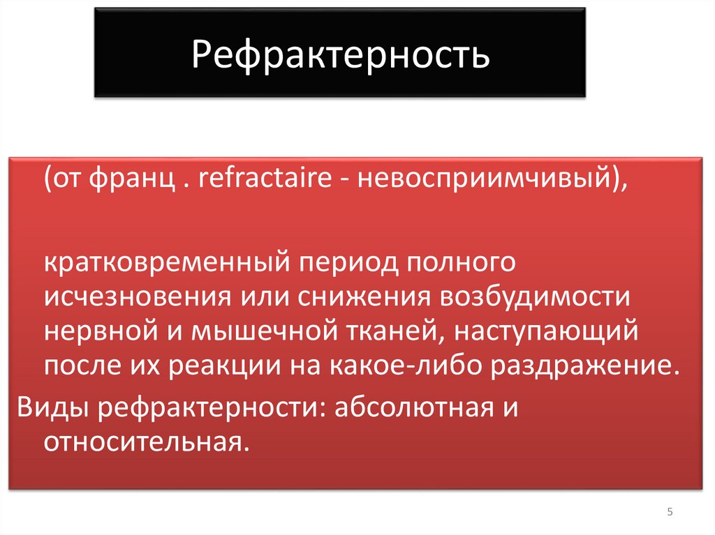 Рефрактерность