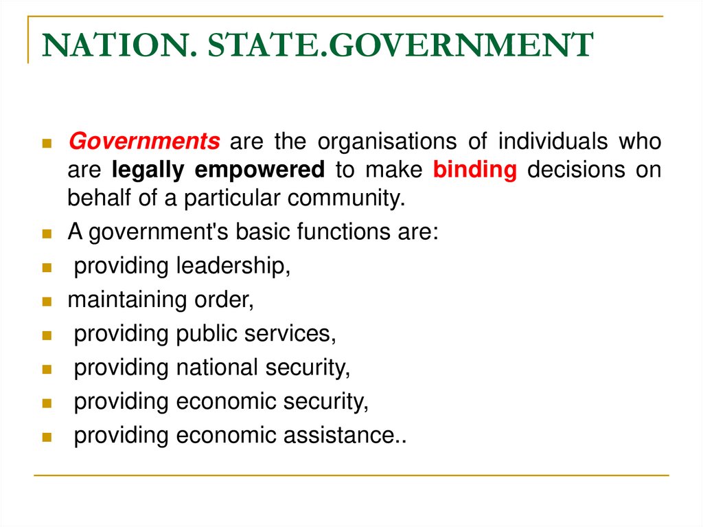 NATION. STATE.GOVERNMENT