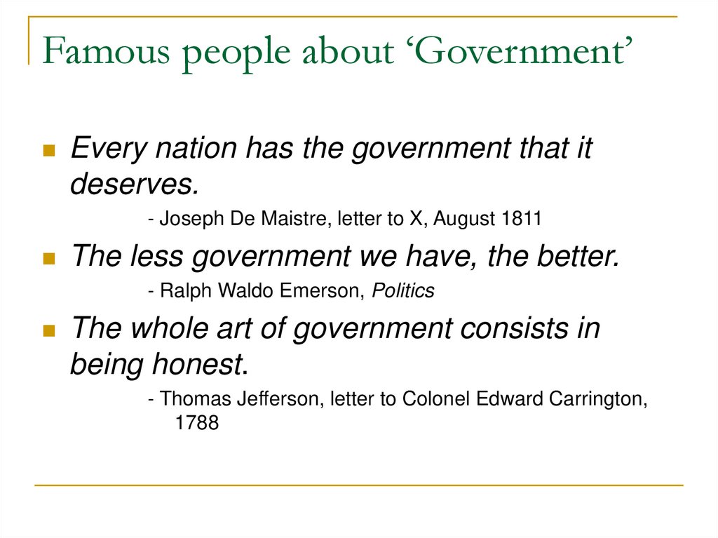 Famous people about ‘Government’