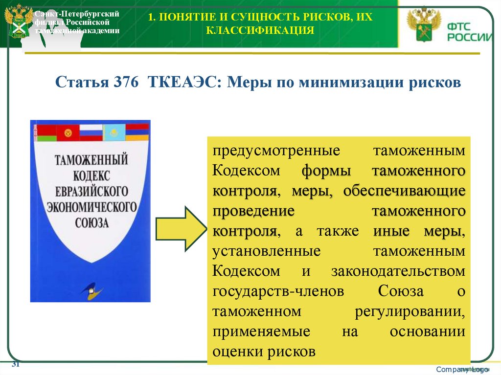 1. Понятие и сущность рисков, их классификация