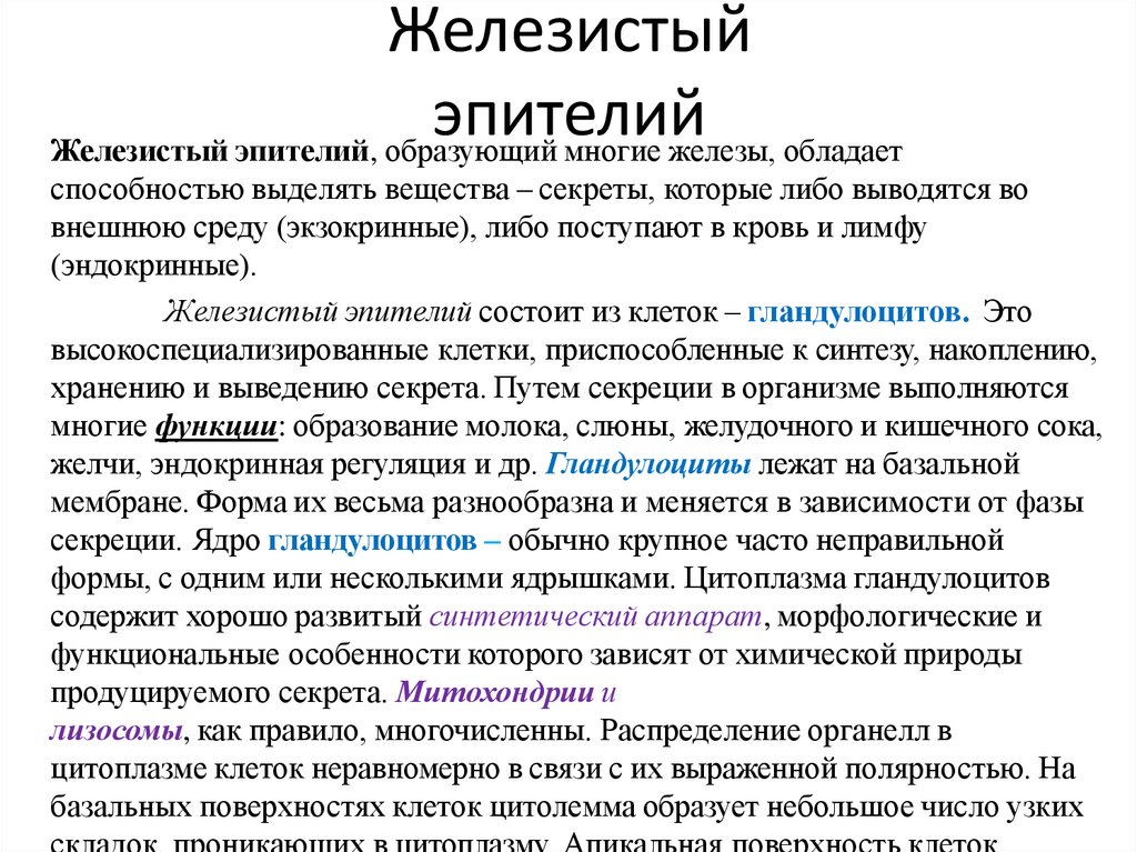 Железистый эпителий