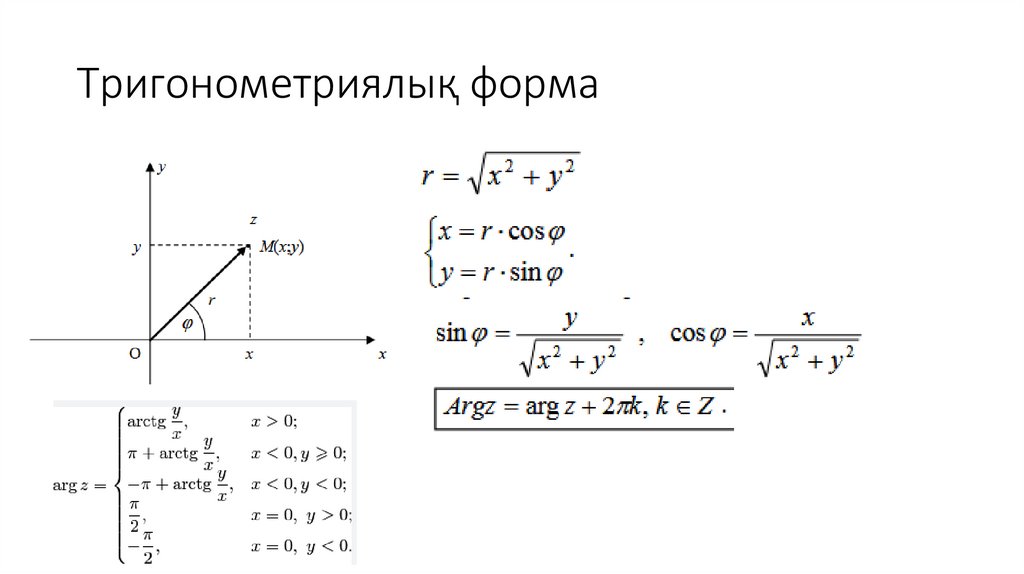 Тригонометриялық форма