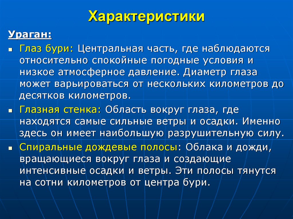 Характеристики