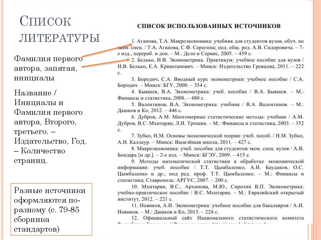 Список литературы