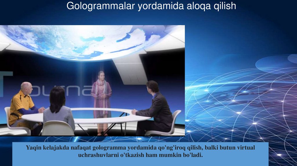 Gologrammalar yordamida aloqa qilish