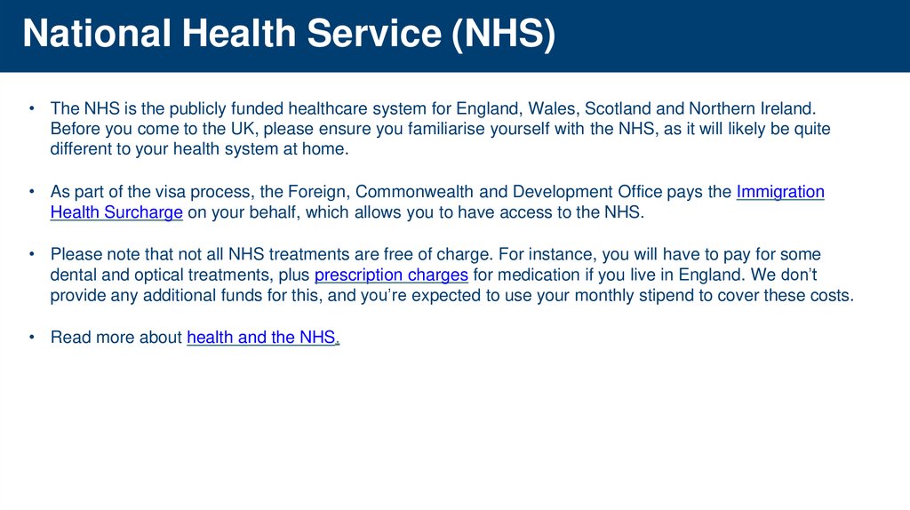 National Health Service (NHS)