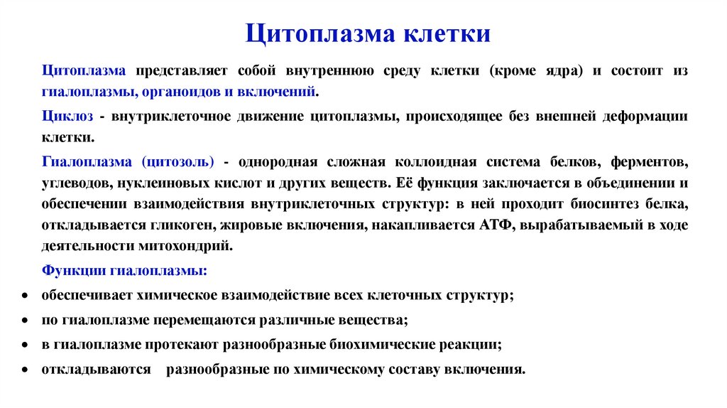 Цитоплазма клетки