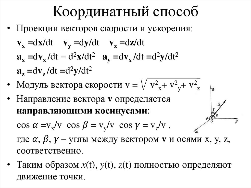 Координатный способ