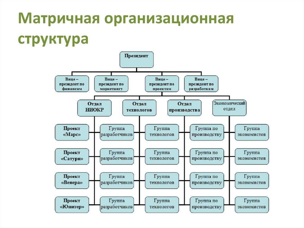 Матричная организационная структура