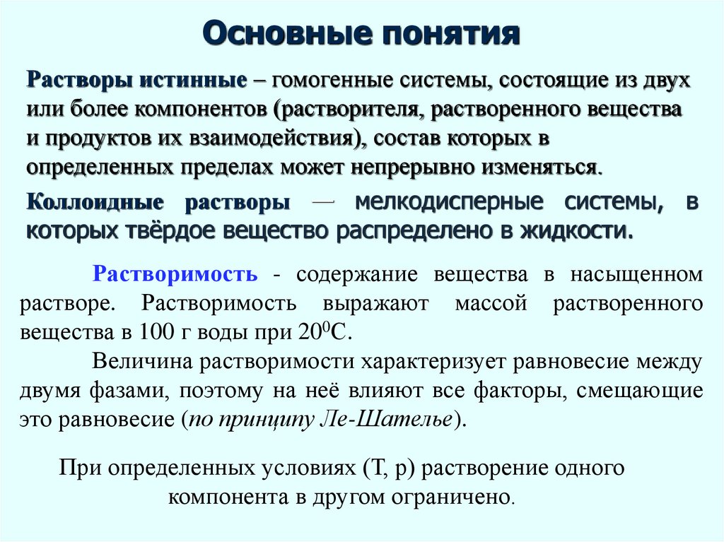 Основные понятия