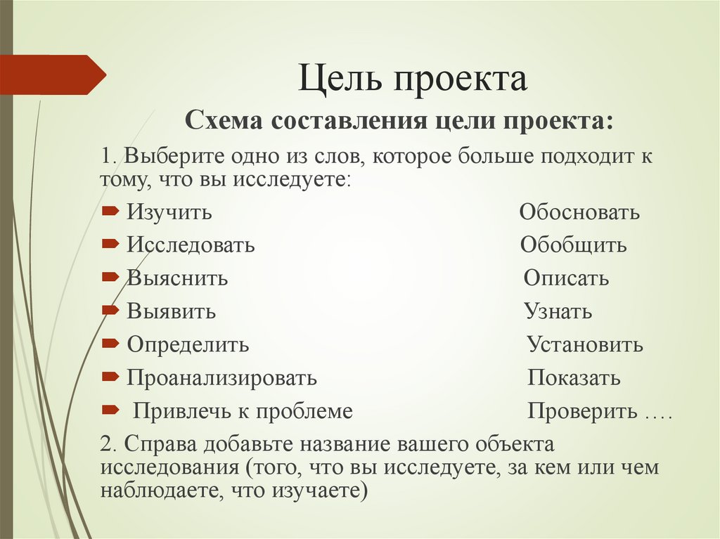 Цель проекта