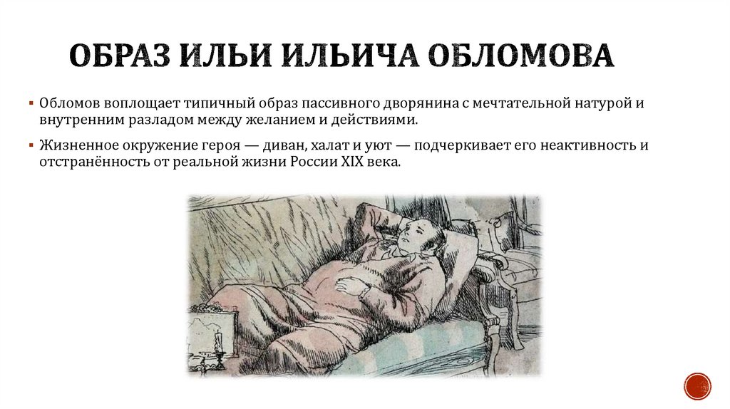 Образ Ильи Ильича Обломова