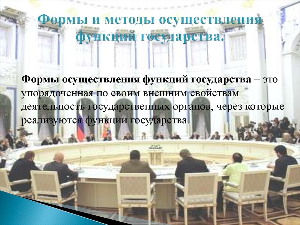 Формы и методы осуществления функций государства.