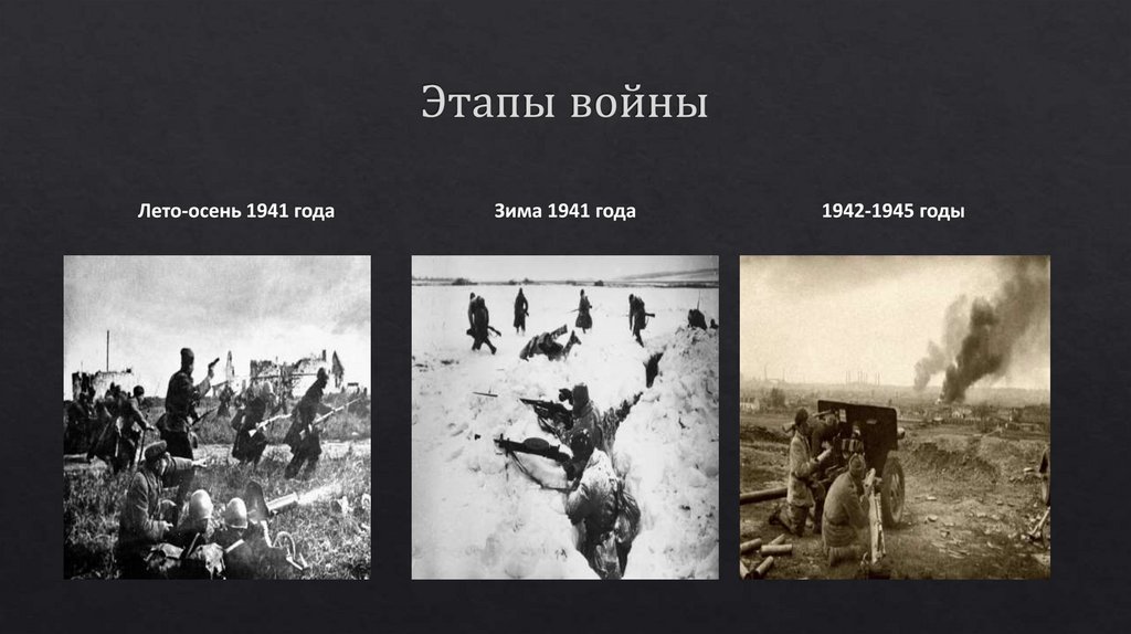 Этапы войны