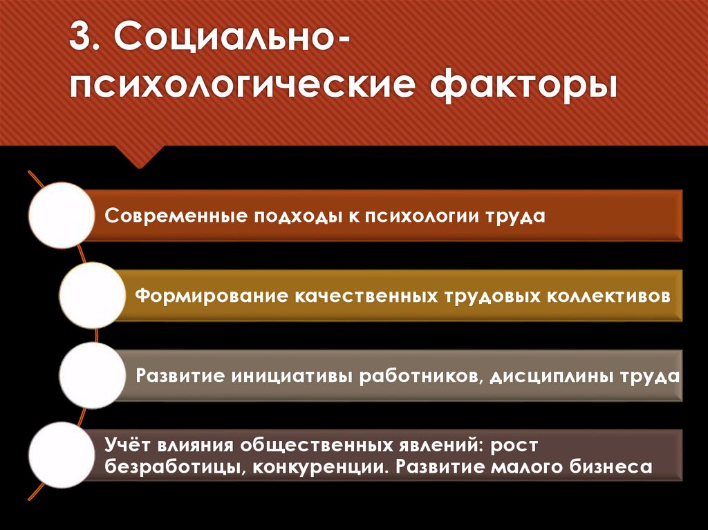 3. Социально-психологические факторы