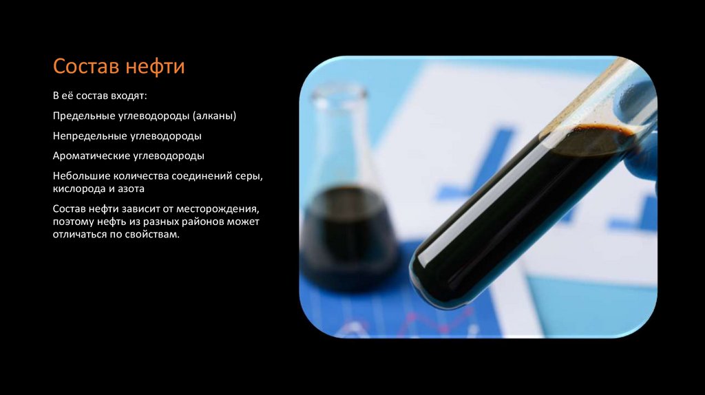 Состав нефти