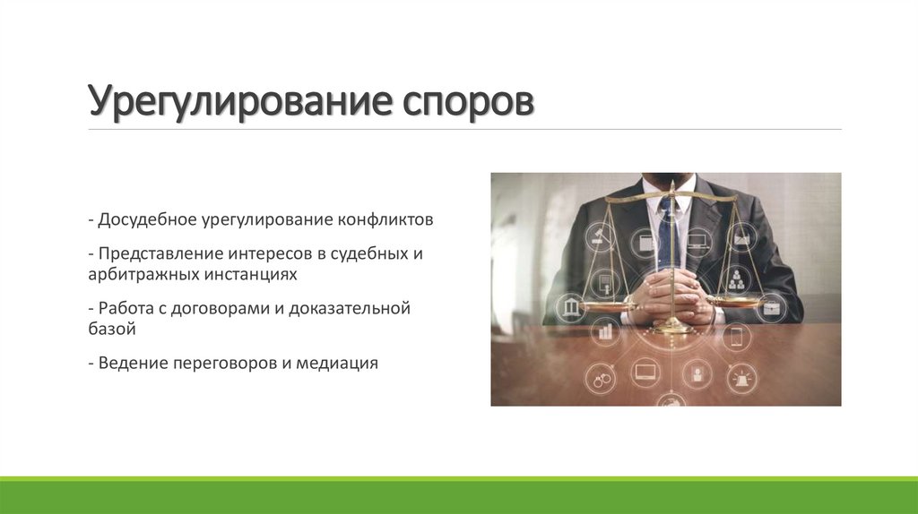 Урегулирование споров