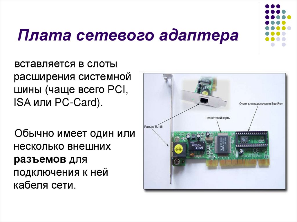 Плата сетевого адаптера