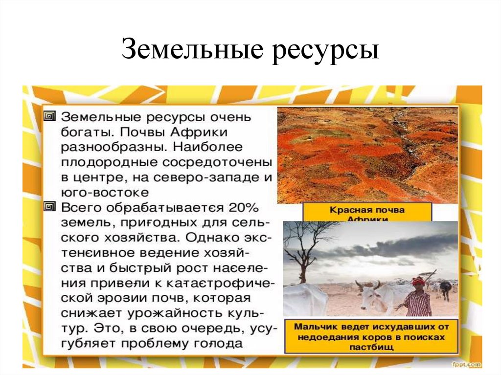 Земельные ресурсы