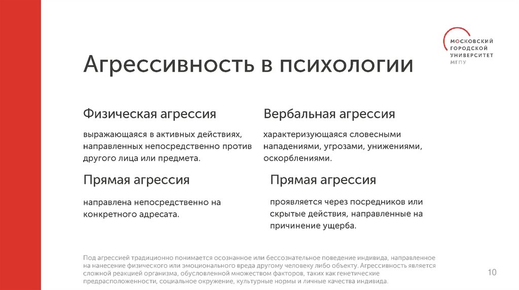 Агрессивность в психологии