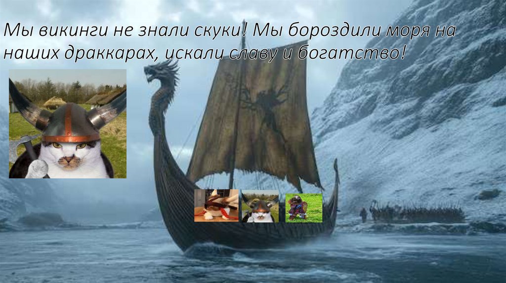 Мы викинги не знали скуки! Мы бороздили моря на наших драккарах, искали славу и богатство!