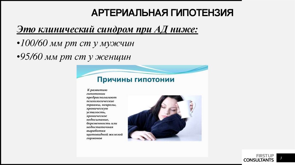 Артериальная гипотензия