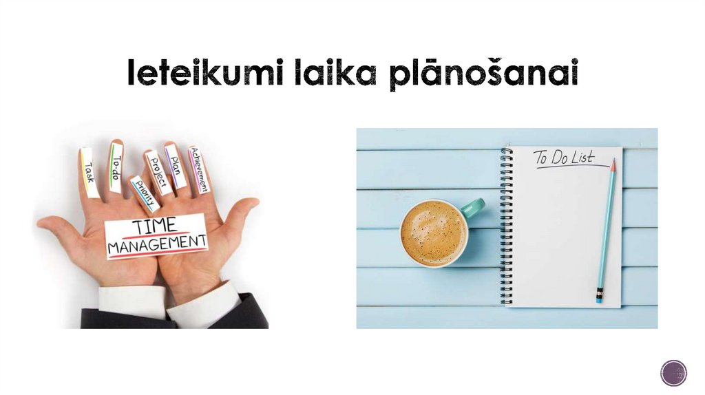 Ieteikumi laika plānošanai