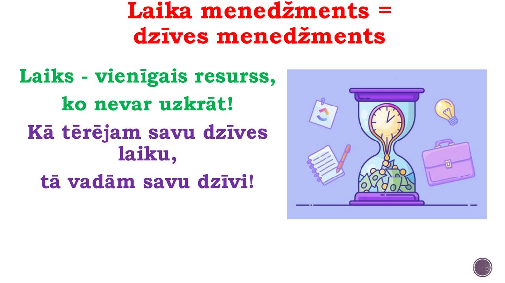 Laika menedžments = dzīves menedžments