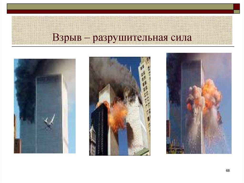 Взрыв – разрушительная сила